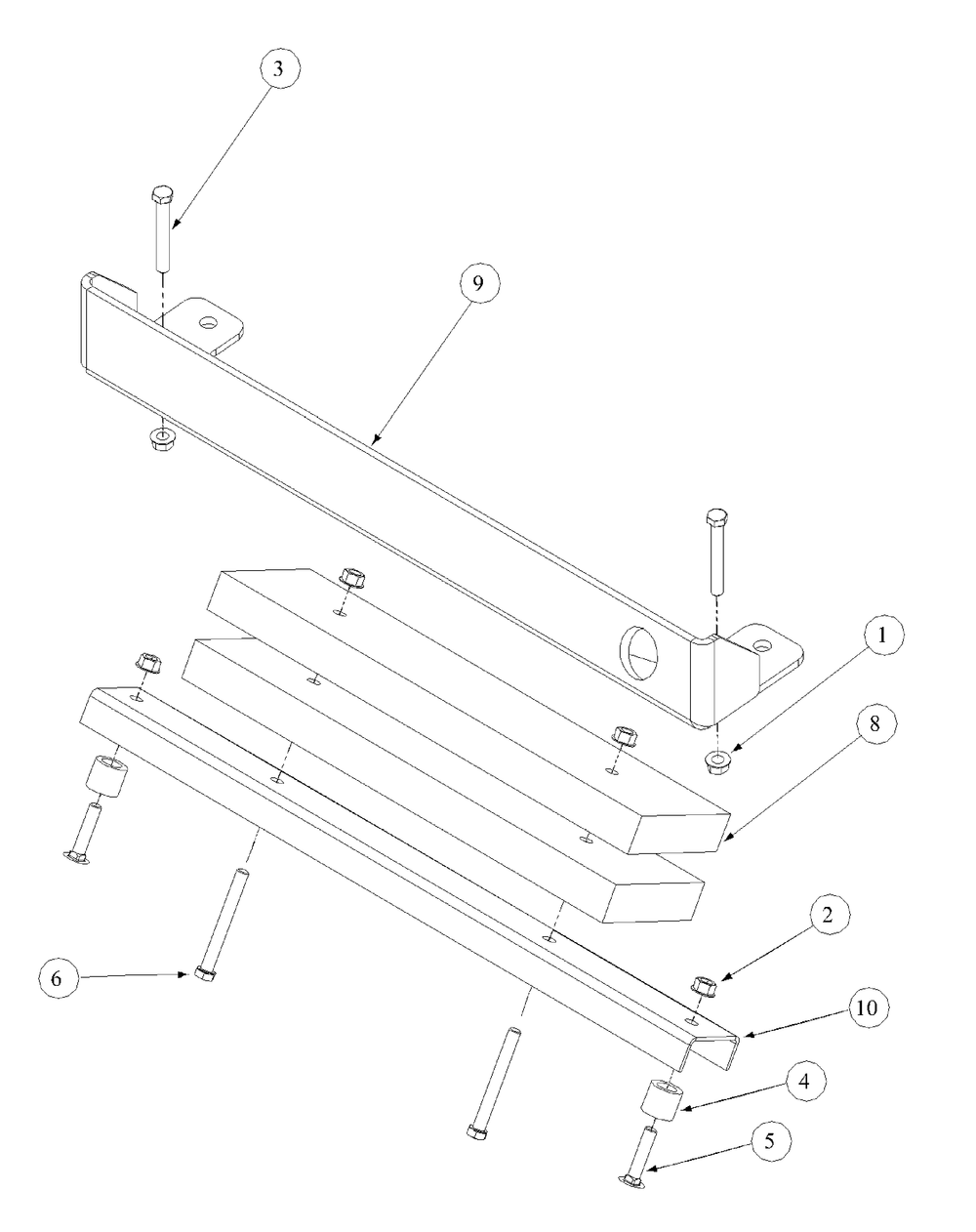 Rear Bumper Diagram and Parts List for M60-KH 53AB5BAX150-25-HP Cub Cadet Lawn Tractor